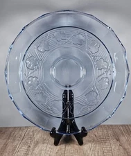 Vintage Anchor Hocking Blue Chip and Dip Plate