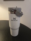 Stanley 30 Oz Water Bottle With Flip Straw And Handle White