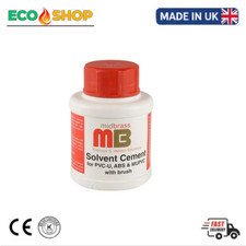 Solvent Weld Cement PVC ABS MUPVC Pipe Adhesive 250 ml with Brush.