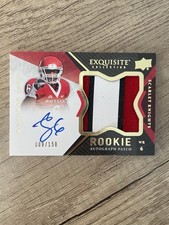 2008 Exquisite Rookie Autograph #/150 Mohamed Sanu 3 Color Patch RPA Rutgers SP