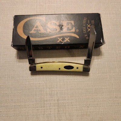 CASE GREEN APPLE SMALL HALF CONGRESS KNIFE #6268 SS NEVER USED IN BOX