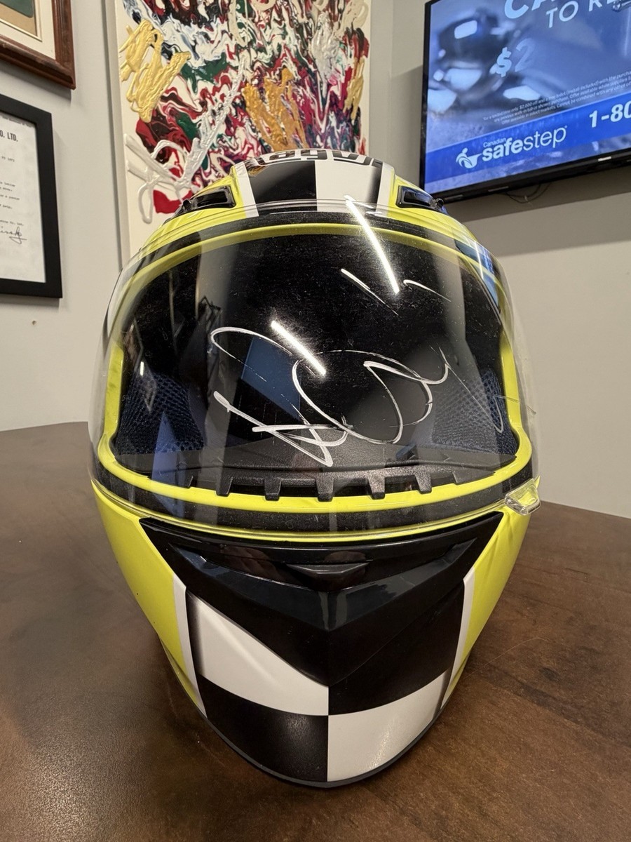 VALENTINO ROSSI #46 Fiat Yamaha Team Signed Helmet 1:1 Full Scale