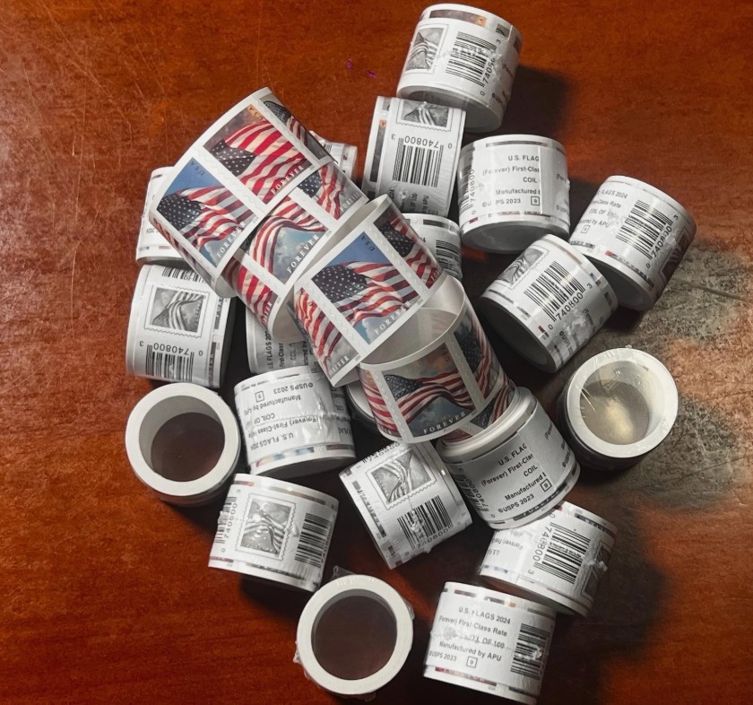 10 Roll Of 100 U.S. Flag First Class US Postage Stamps New Seal 2024