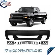 Front Bumper Cover Lower Grille Kit For 2003-2007 Chevrolet Silverado 1500