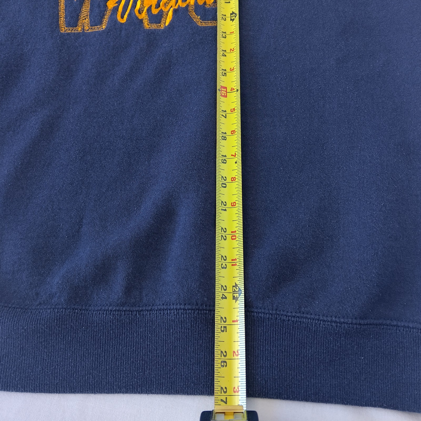 West Virginia University Lee Heavyweight Blue/Gold Sweatshirt embroidered XL thumbnail 18