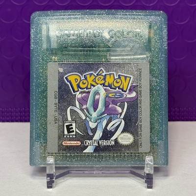 Pokemon Crystal Version Gameboy Color (Crack In Shell) Authentic   New Battery
