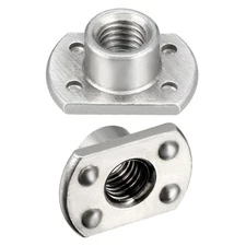 Weld Nuts M10 Tab Base UNF Carbon Steel Machine Screw 4 Projection Silver 10PACK