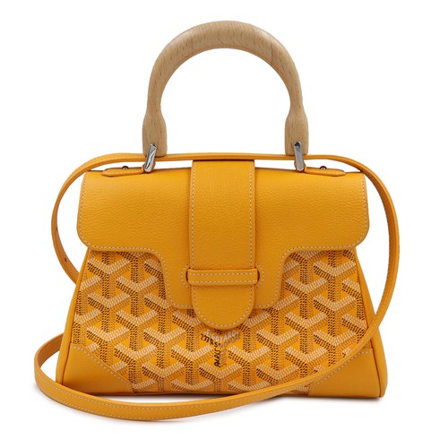 GOYARD Saigon Mini Yellow PVC Coated Canvas Shoulder Bag #243