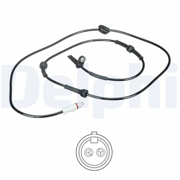 Delphi ABS Sensor Raddrehzahl SS20598 FüR Punto Fiat VAN Stilo Multi Wagon 16V-image