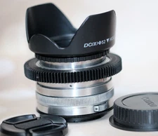 🎥 HELIOS-44 Cine Mod Lens Silver 2/58 mm M42 CANON EF EOS