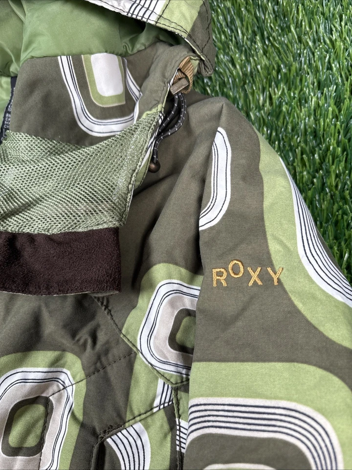Chaqueta de esquí vintage Roxy línea de resistencia para mujer S retro AOP snowboard Foto 4 de 4