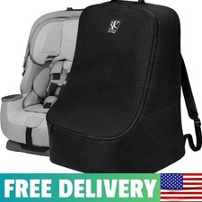 Black Ultimate Car Seat Travel Bag - Ergonomic Backpack with Easy Access Design