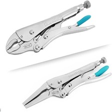 DURATECH 7-Inch Locking Pliers & 6-1/2Inch Long Nose Chrome