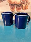 Fiesta Ware HLC Cobalt/Dark Blue Coffee Mugs Set of 2  12 OZ