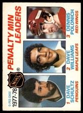 1978-79 O-Pee-Chee . Dave Schultz/Dave Williams/Dennis Polonich #66