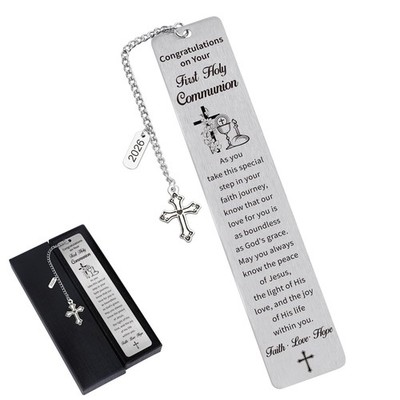First Communion Bookmark Gifts, Christian Holy Communion Gifts 2026 for Girl ...