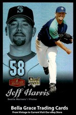 2006 Fleer Flair Showcase Jeff Harris #40 Seattle Mariners Rookie MLB Baseball