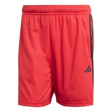 Adidas Train Essentials Piqu  3-Stripes Training Shorts Medium Ruby Red Black