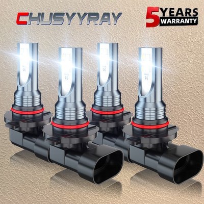 9005 9006 LED Headlight Bulb kit High & Low Qty4 For Cadillac Escalade ESV 03-06