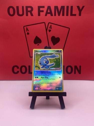 Manaphy 9/130 Diamond & Pearl Stamped Reverse Holo Rare Pokemon TCG 2007 VLP