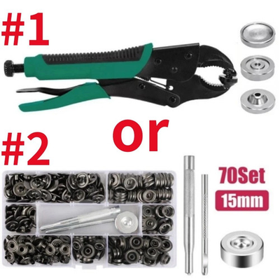 #ad #ad Snap Fastener Tool Adjustable 70 5 8 Snap Fastener Button kit Installation $17.58