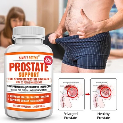 Simply Potent Prostate Support - Natural Prostate Health Supplement for Men