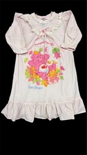 Vintage 1980's Care Bears girls Nightgown Love-A-Lot Pink Pajamas