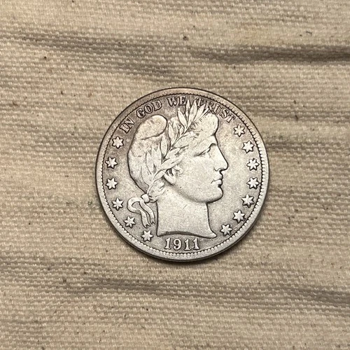 1911 Barber Half Dollar Very Fine Condition, Full Liberty ZM