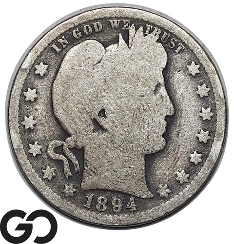 1894-O Barber Quarter, Tougher New Orleans Mint Issue