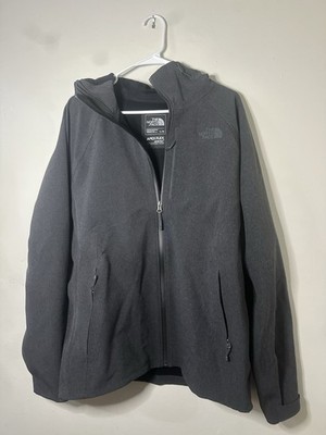 The North Face Men s Waterproof Hooded Full Zip Jacket Gray Size L Gore Tex