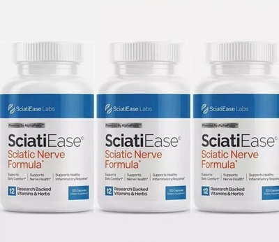 #ad 3 PACK SciatiEase Labs Sciati Ease Sciatic Nerve Formula 120 Capsules FAST SHIP $15.58