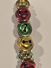Christmas Flat Jingle Bell Stretchy Bracelet