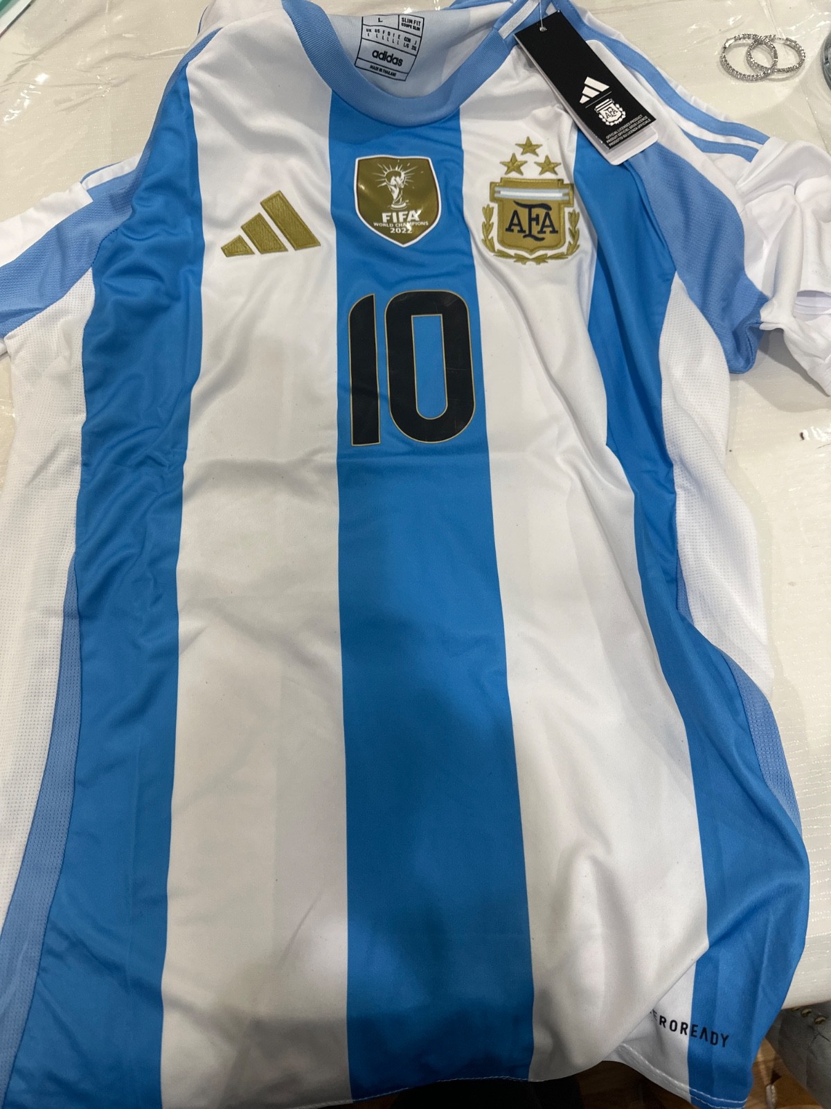 Messi #10 Argentina Size L by Adidas