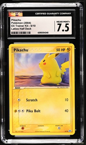 Pikachu graded CGC 7.5 for sale on eBay