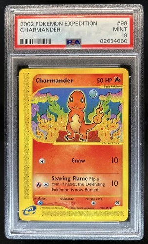 2002 Pokemon Expedition Set Charmander #98/165 PSA 9