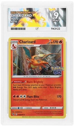 Charizard Holo #010/078 2022 Pokemon GO Set Pokemon Card ACE 9 Mint