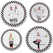 Reston Lloyd Electric Stove Burner Covers, Set of 4, Night Shift All-Over
