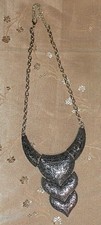Vintage Bold Silver Tone Choker Necklace New Never worn