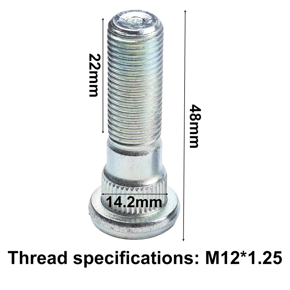 Wheel Hub Bolt Stud Wheel Hub Bolt 28365FE001 For Forester 2009-2019*1.25 - Image 3 of 4