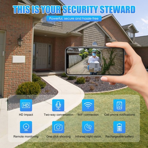 WiFi Smart Wireless Ring Doorbell Security Intercom Video Camera Door Bell Chime - Picture 13 of 20