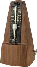 GLEAM Metronome - Mechanical Spring Power with Free Bag for Piano Wood Grain