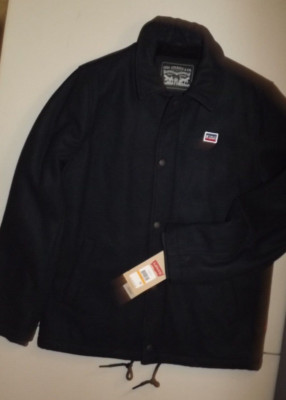 NEW WITH TAGS $149.50  LEVIS ZIP &  SNAP FRONT MENS  SMALL  JACKET 0803