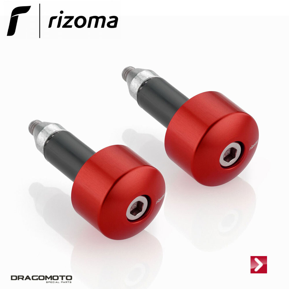 Embouts de guidon Vespa GTS 150 2017 Rizoma MA534R rouge moto et scooter