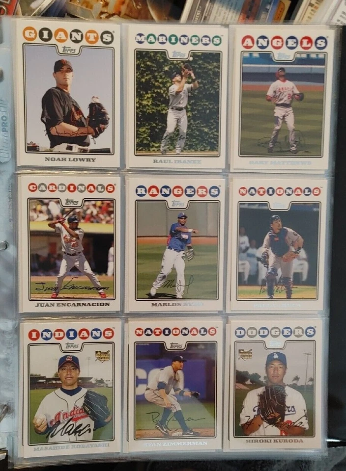 2008 Topps base cards 501-660 Pick from drop down list - Image 2 of 3