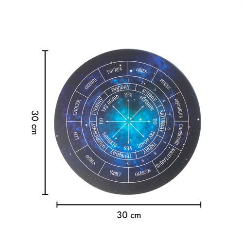Round Astrology pendulum board - perfect for Reiki, Dowsing, Divination readings - Picture 4 of 7