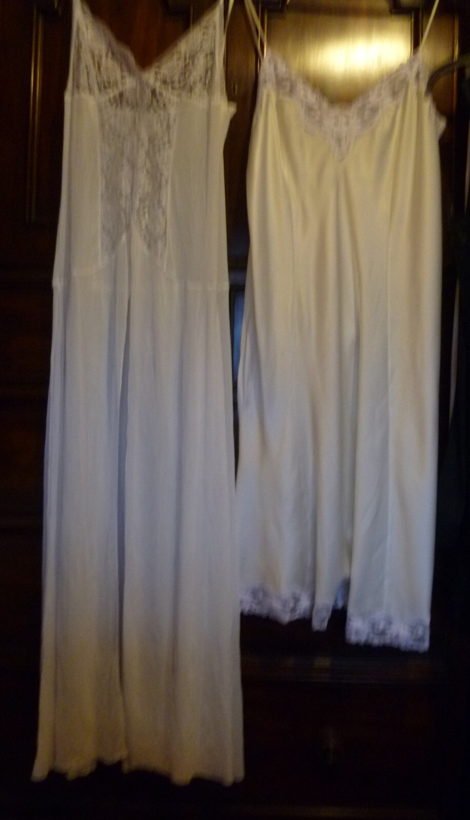 VINTAGE + MODERN LINGERIE LOT OF 12 HALF FULL SLIPS + NIGHTDRESSES ETC