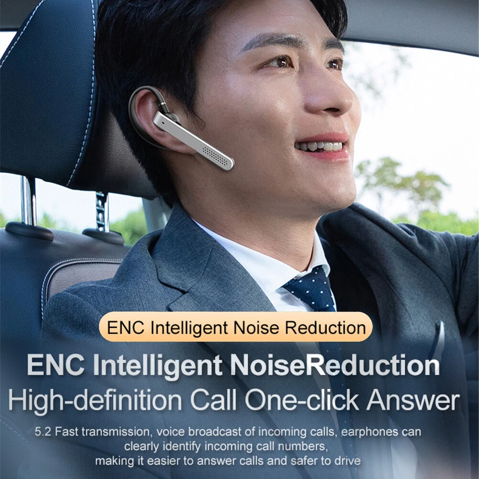 Bluetooth Headset for Cell Phones Wireless Earpiece for Business Office Driving - Image 4 of 4