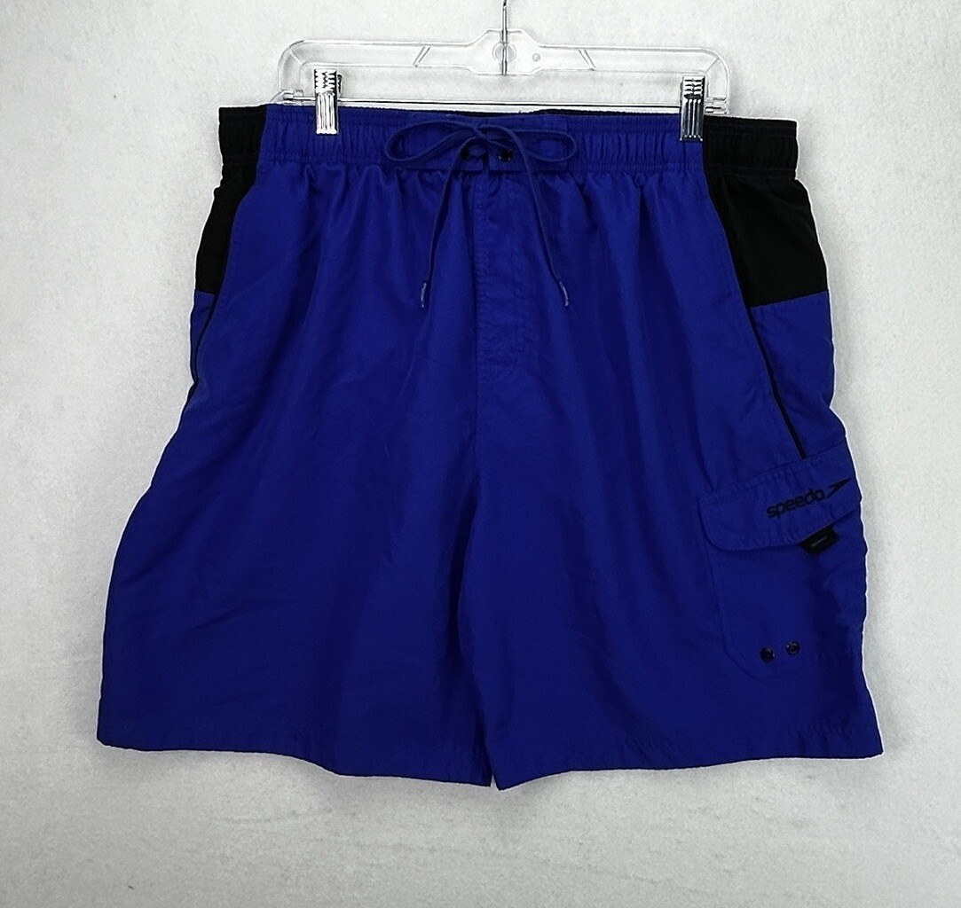 Speedo Swim Shorts Blue And Black Mens XXL