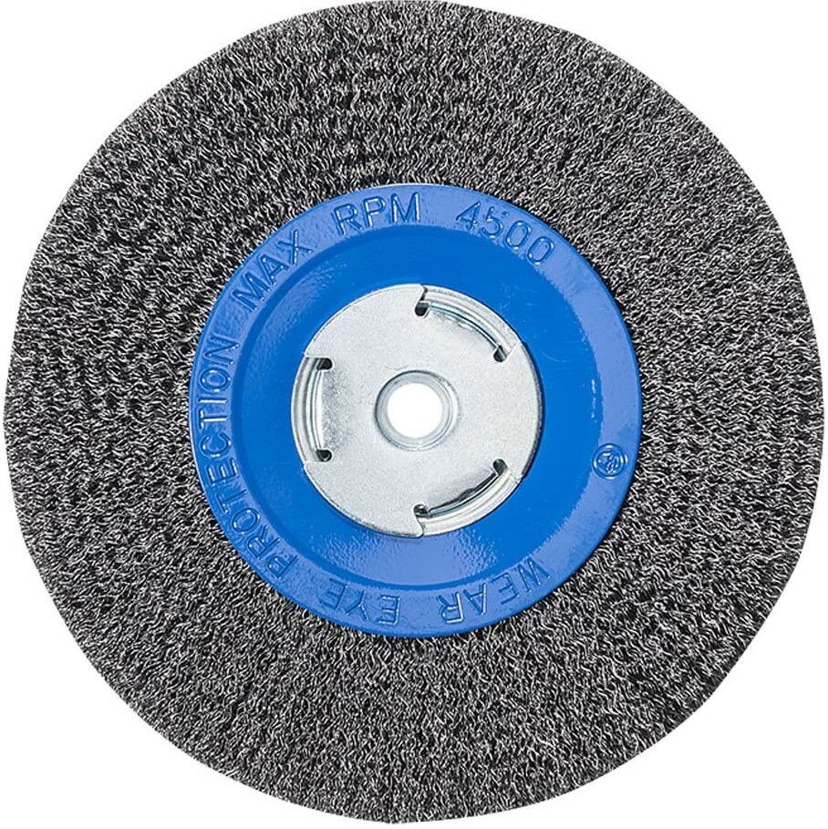 8" Inch Crimped Wire Wheel for Bench Grinder Deburring 2", 1/2", or 5/8