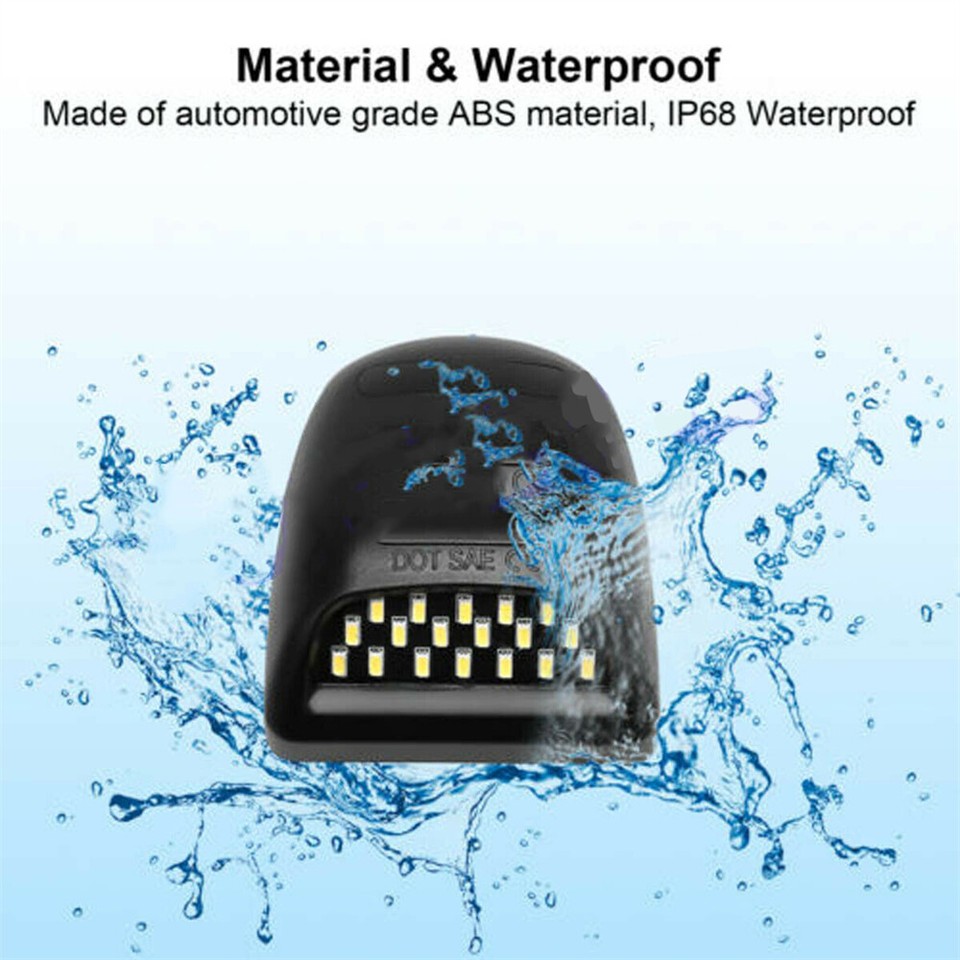 2 LED License Plate Light Red DRL Tube For Chevy Silverado For Sierra 1500 2500 - Foto 2